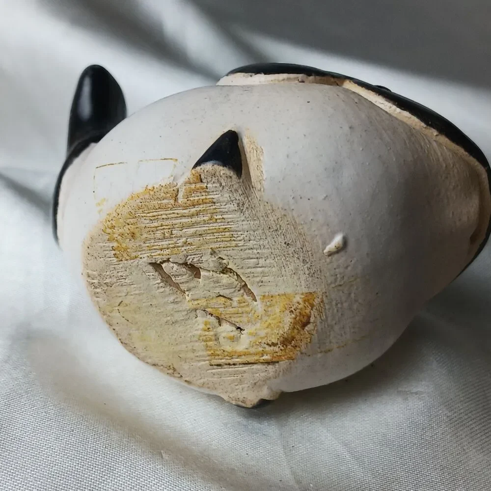Vintage Artesania Rinconada Art Pottery Hand Crafted Clay Figurine-KILLER WHALE